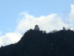 山の上に立つ岐阜城